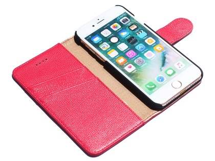 Premium Leather Wallet Case for iPhone 8/7 - Pink