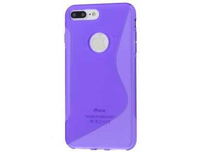 Wave Case for iPhone 7 Plus - Purple Soft Cover