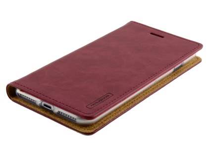 Mercury Goospery Blue Moon Wallet Case for iPhone 8 Plus/7 Plus - Burgundy