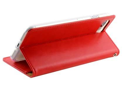 Mercury Goospery Blue Moon Wallet Case for iPhone 8 Plus/7 Plus - Red