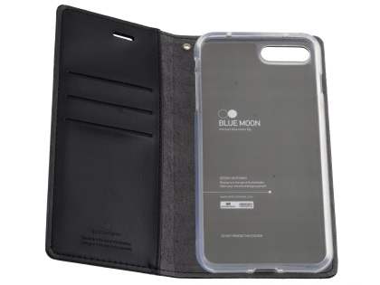 Mercury Goospery Blue Moon Wallet Case for iPhone 8 Plus/7 Plus - Black