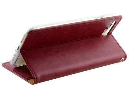 Mercury Goospery Blue Moon Wallet Case for iPhone 8 Plus/7 Plus - Burgundy