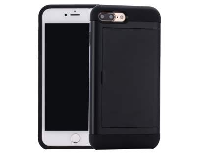 Impact Case with Card Pocket for iPhone 8 Plus/7 Plus - Black