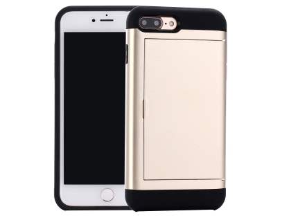 Impact Case with Card Pocket for iPhone 8 Plus/7 Plus - Gold