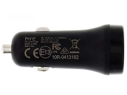 Genuine HTC CC C600 2000mA Car Charger Adaptor with USB-A Port - Black