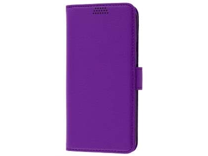 Slim Synthetic Leather Wallet Case with Stand for Google Pixel XL - Purple