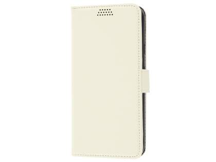 Slim Synthetic Leather Wallet Case with Stand for Google Pixel XL - White