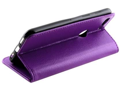 Slim Synthetic Leather Wallet Case with Stand for Google Pixel XL - Purple