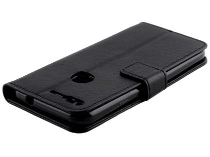 Slim Synthetic Leather Wallet Case with Stand for Google Pixel XL - Black