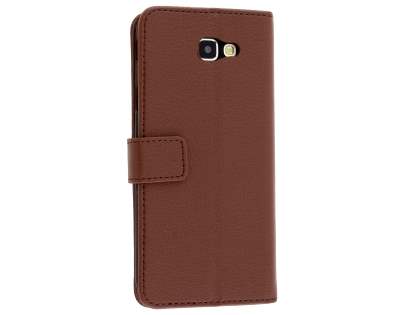 Synthetic Leather Wallet Case with Stand for Samsung Galaxy J5 Prime - Brown Synthetic Leather Wallet Case with Stand for Samsung Galaxy J5 Prime - Brown