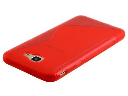Wave Case for Samsung Galaxy J5 Prime - Frosted Red/Red