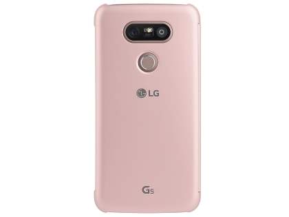 Official LG G5 Mesh Folio Quick Cover Case - Pink