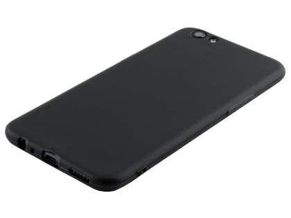 Frosted TPU Gel Case for Oppo R9s - Classic Black