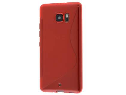 Wave Case for HTC U Ultra - Frosted Red/Red Soft Cover