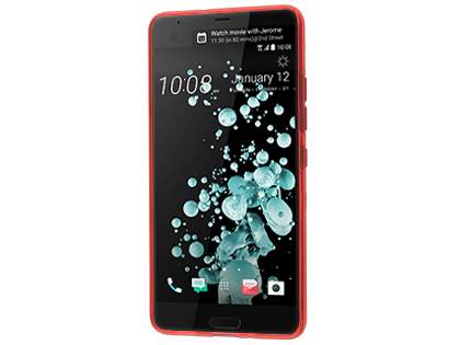 Wave Case for HTC U Ultra - Frosted Red/Red