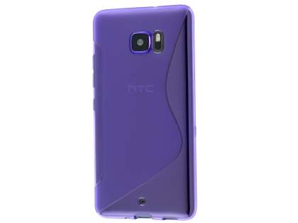 Wave Case for HTC U Ultra - Frosted Purple/Purple Soft Cover