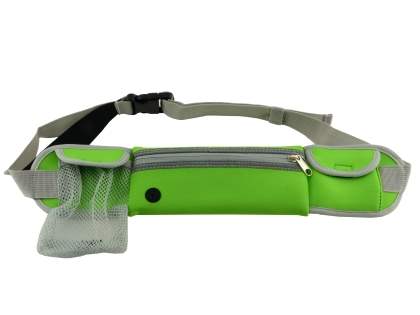 Universal Zip Pouch Running Belt - Green