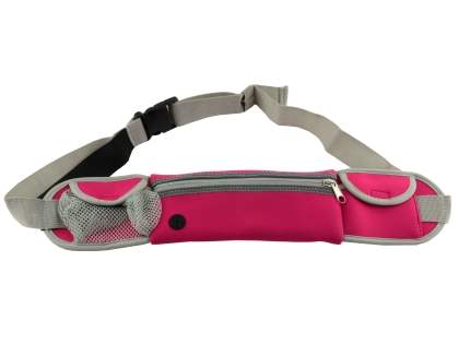 Universal Zip Pouch Running Belt - Pink Sports Arm Band