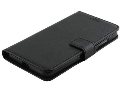Slim Synthetic Leather Wallet Case with Stand for Microsoft Lumia 650 - Black