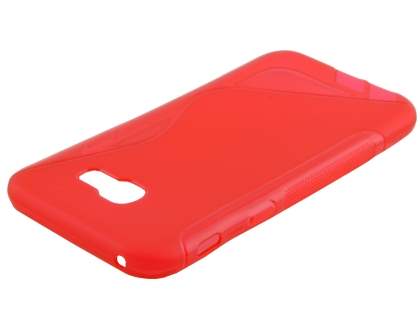 Wave Case for Samsung Galaxy A7 (2017) - Frosted Red/Red
