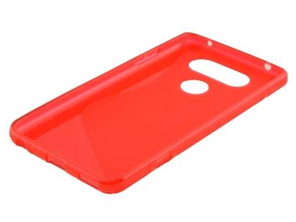 Wave Case for LG V20 - Frosted Red/Red