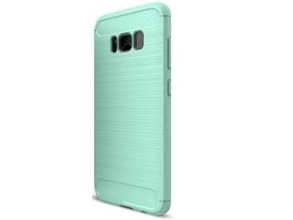 Flexible Carbon Fibre Style Case for Samsung Galaxy S8+ - Mint Soft Cover