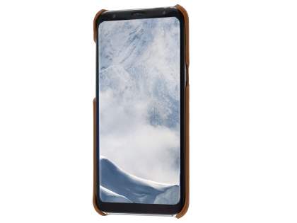 Top Grain Leather Back Cover for Samsung Galaxy S8 - Ochre