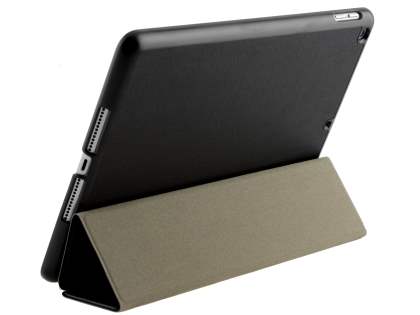 Premium Slim Synthetic Leather Flip Case with Stand for iPad 6th/5th Gen - Black/Black Premium Slim Synthetic Leather Flip Case with Stand for iPad 6th/5th Gen - Black/Black