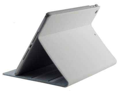 Premium Genuine Leather Slim Portfolio Case with Stand for iPad 9.7 (2018/2017) - Pearl White