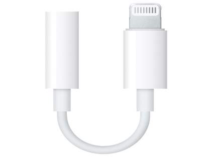 Genuine Apple Lightning to 3.5mm Headphone Jack Adapter - White Lightning