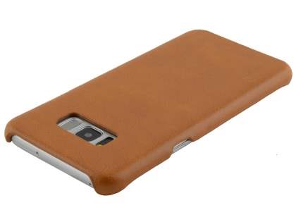 Top Grain Leather Back Cover for Samsung Galaxy S8 - Ochre