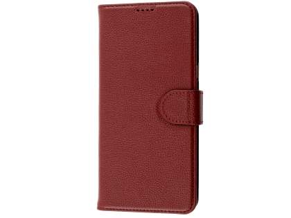 Premium Leather Wallet Case for Samsung Galaxy S8+ - Rosewood