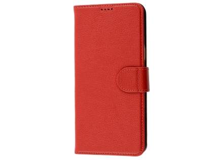 Premium Leather Wallet Case for Samsung Galaxy S8 - Red