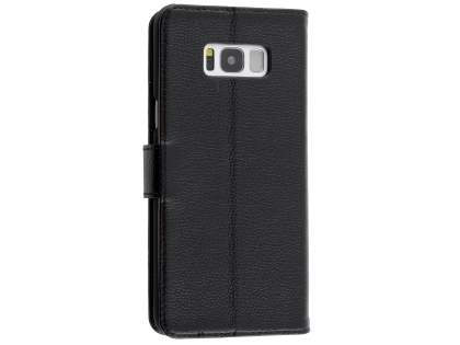 Premium Leather Wallet Case for Samsung Galaxy S8 - Black Premium Leather Wallet Case for Samsung Galaxy S8 - Black