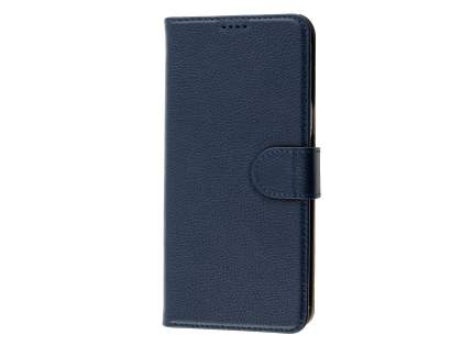 Premium Leather Wallet Case for Samsung Galaxy S8 - Navy
