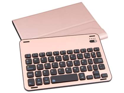 Aluminium Keyboard with Slim Case for iPad mini 1/2/3 - Rose Gold