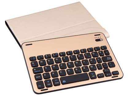 Aluminium Keyboard with Slim Case for iPad mini 1/2/3 - Gold