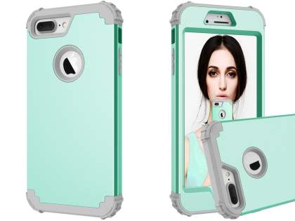 Defender Case for iPhone 7 Plus - Mint/Grey