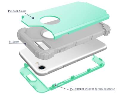Defender Case for iPhone 8/7 - Mint/Grey