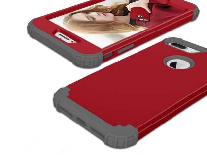 Defender Case for iPhone 7 Plus - Red/Grey
