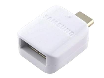 Genuine Samsung GH98-40216A USB Type-C / USB-A OTG Adapter - White