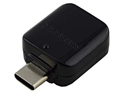 Genuine Samsung GH98-40216A USB Type-C / USB-A OTG Adapter - Black USB-C OTG Adapter