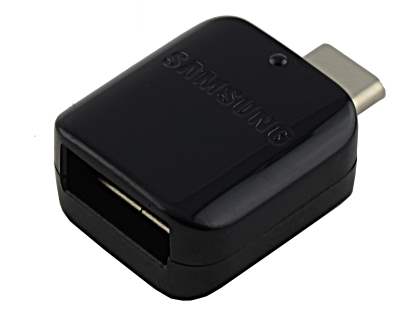 Genuine Samsung GH98-40216A USB Type-C / USB-A OTG Adapter - Black