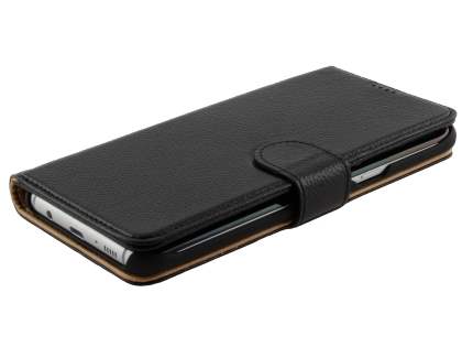 Premium Leather Wallet Case for Samsung Galaxy S8 - Black