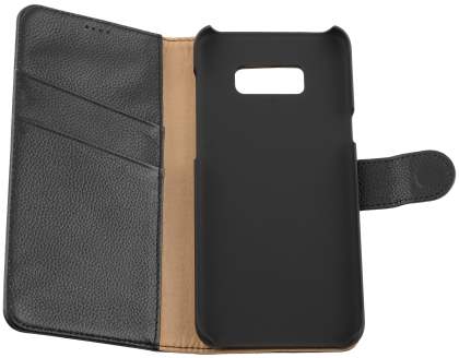 Premium Leather Wallet Case for Samsung Galaxy S8 - Black