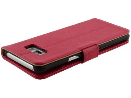 Premium Leather Wallet Case for Samsung Galaxy S8 - Pink