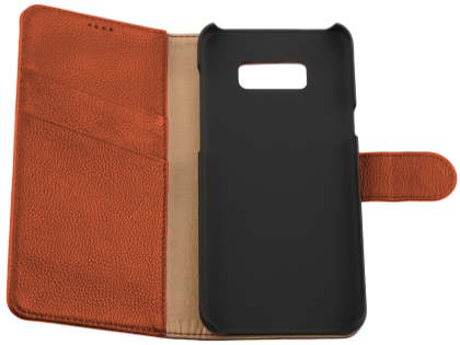 Premium Leather Wallet Case for  Samsung Galaxy S8 - Caramel