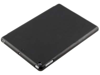 Premium Slim Synthetic Leather Flip Case with Stand for iPad 6th/5th Gen - Black/Black