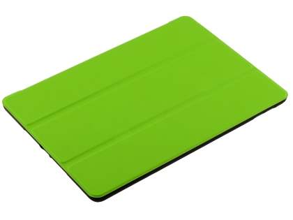 Premium Slim Synthetic Leather Flip Case with Stand for iPad 6th/5th Gen - Green/Black