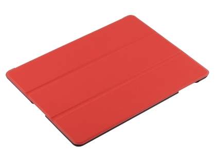Premium Slim Synthetic Leather Flip Case with Stand for iPad 2/3/4 - Red